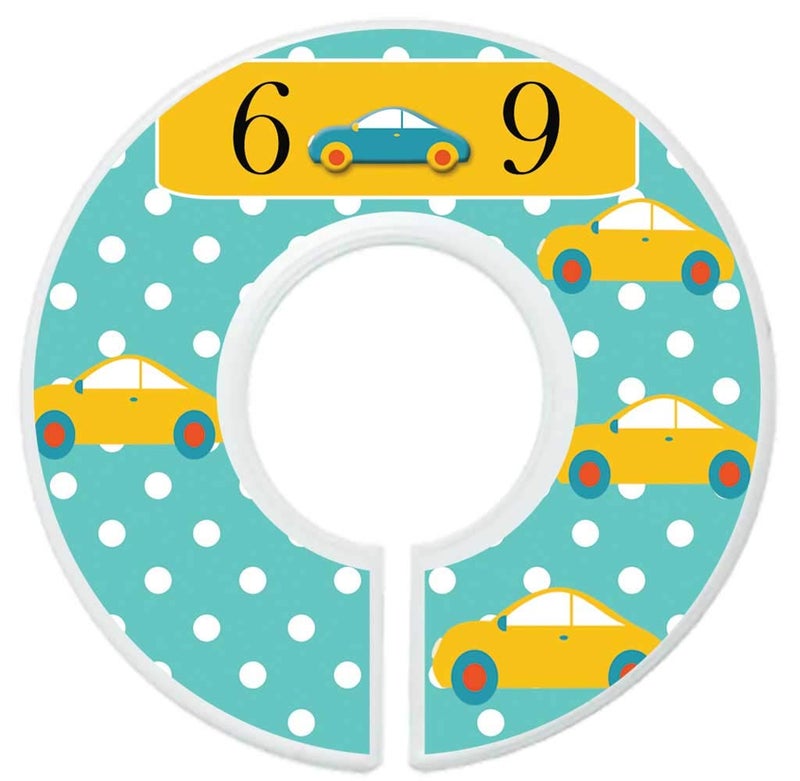Mumsy Goose Baby Boy Clothes Dividers Nursery Closet Dividers Cars and Trucks - Image 4